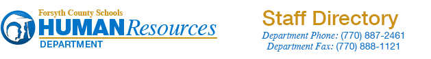 Human Resources Staff Page Info 